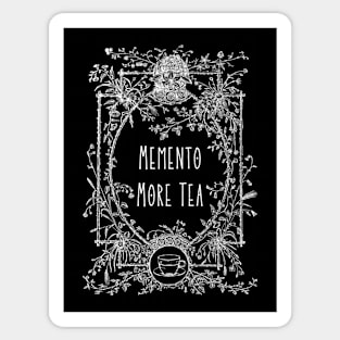 Memento More Tea Pun Sticker